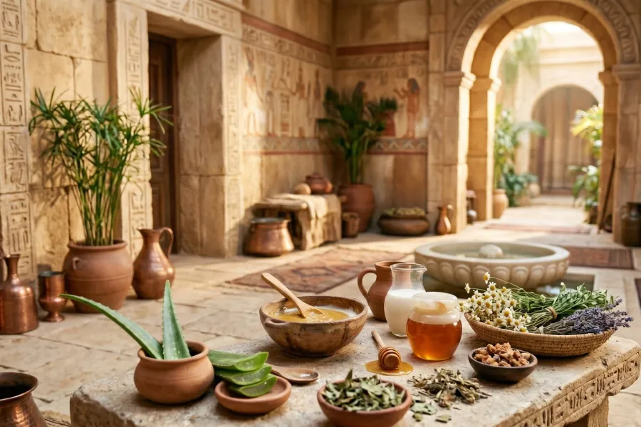 Ancient skincare routine