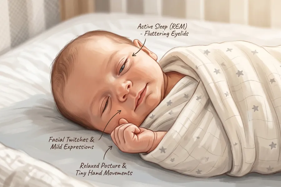 baby REM sleep stage